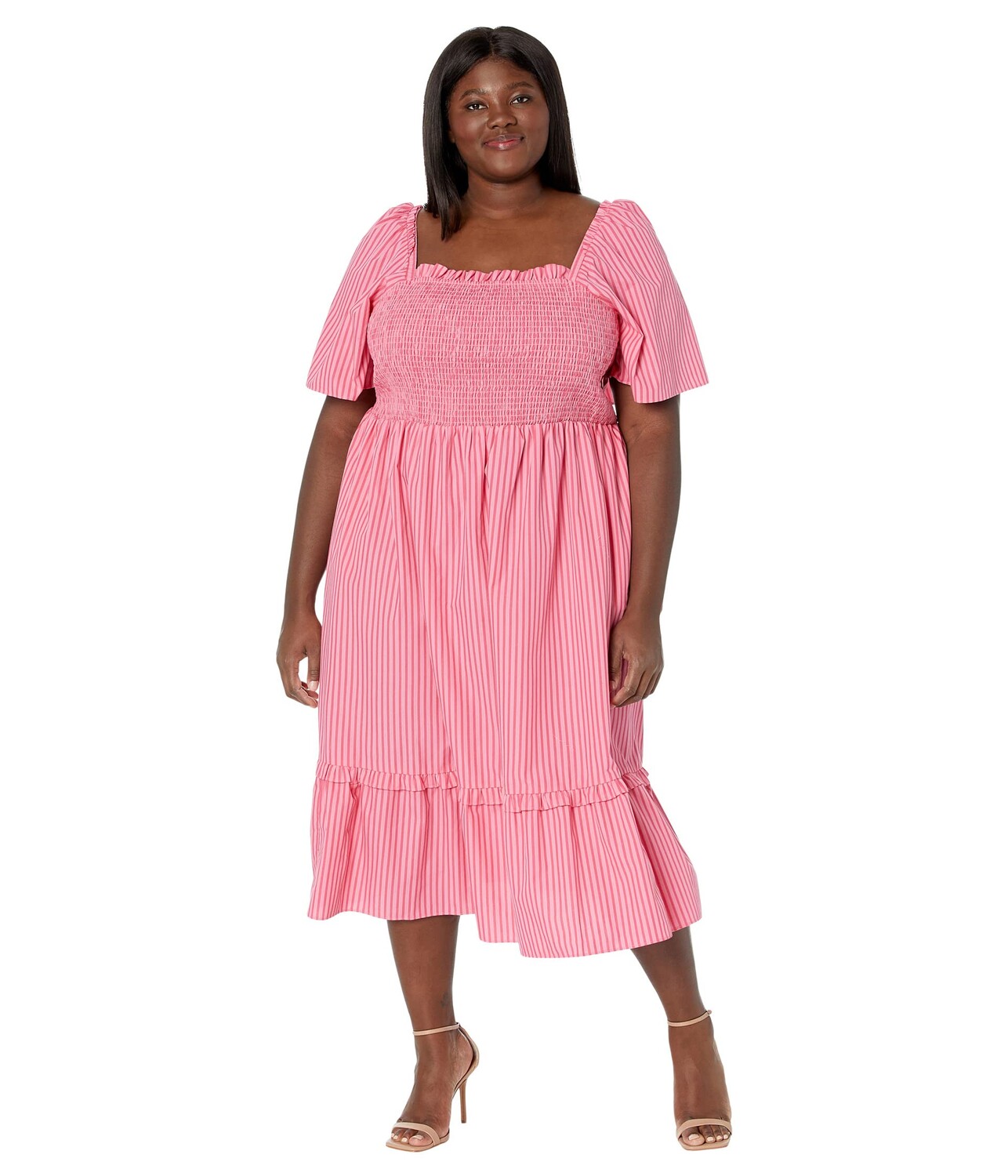 Платье Draper James, Plus Size Deana Smocked Dress цена и фото