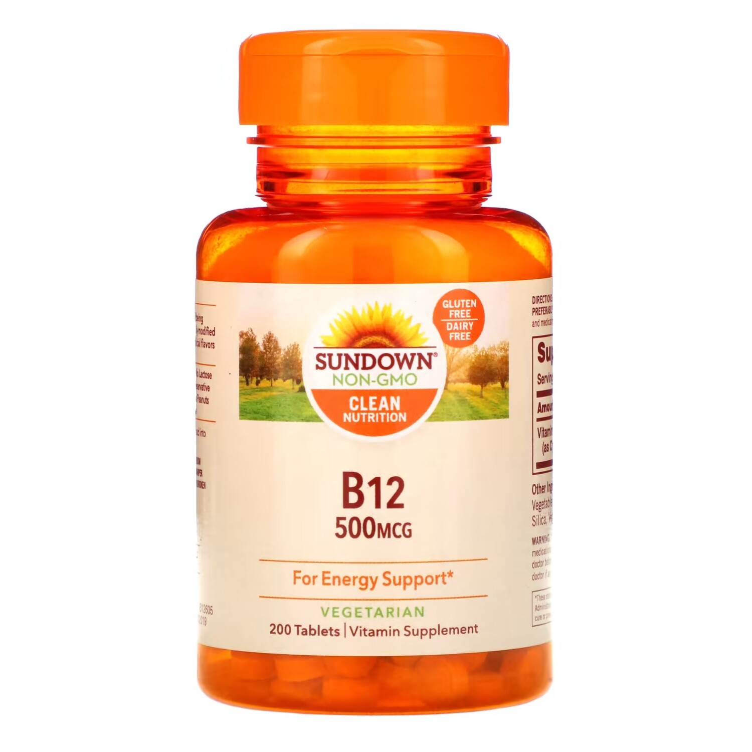 

Sundown Naturals B-12 500 мкг, 200 таблеток