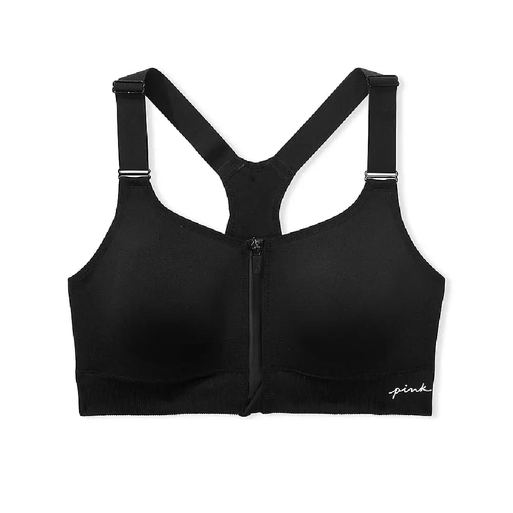 

Топ спортивный Victoria's Secret Pink Active Seamless Air High-impact, черный