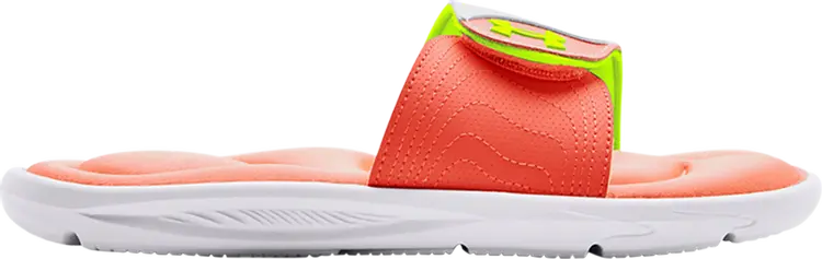 

Сандалии Under Armour Wmns Ignite 9 Slide White Electric Tangerine, белый