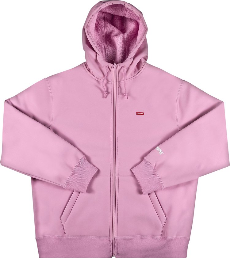 Толстовка Supreme x WINDSTOPPER Zip Up Hooded Sweatshirt 'Pink', розовый - фото