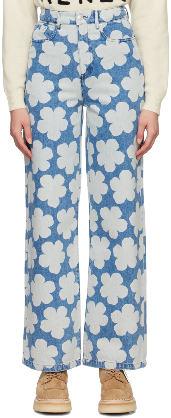 

Синие широкие джинсы Ayame Kenzo