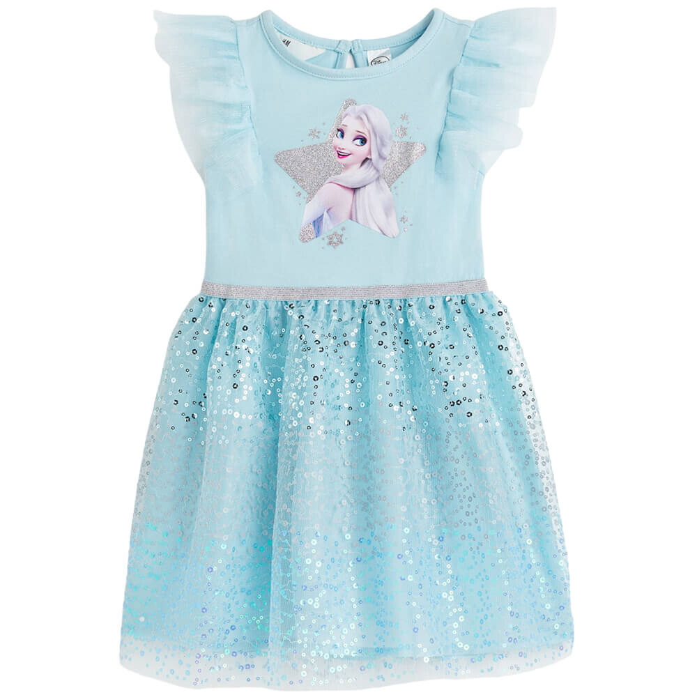 

Платье H&M Frozen Printed Tulle, голубой