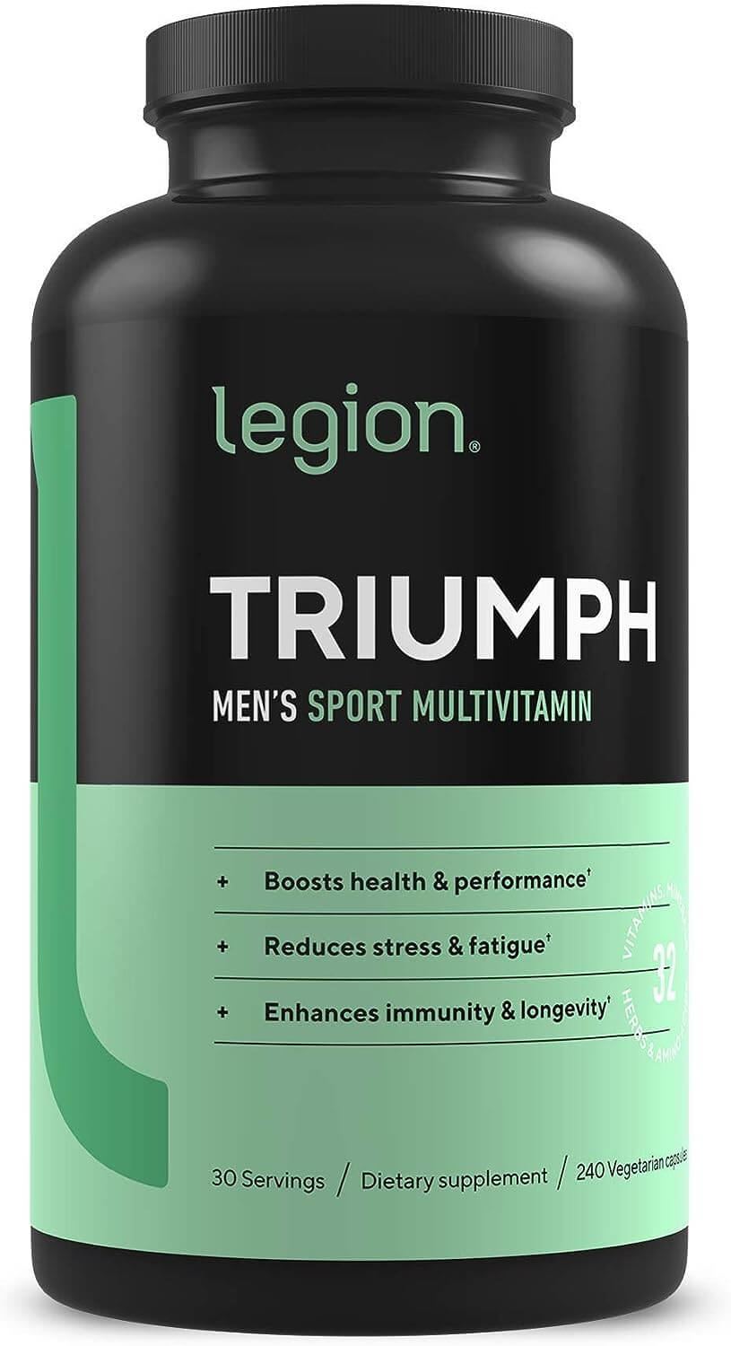 Мультивитамины с минералами для мужчин Legion Triumph Sport To Boost Health And Performance, 240 капсул gnc mega men мультивитамины для мужчин ведущих активный образ жизни 90 капсул