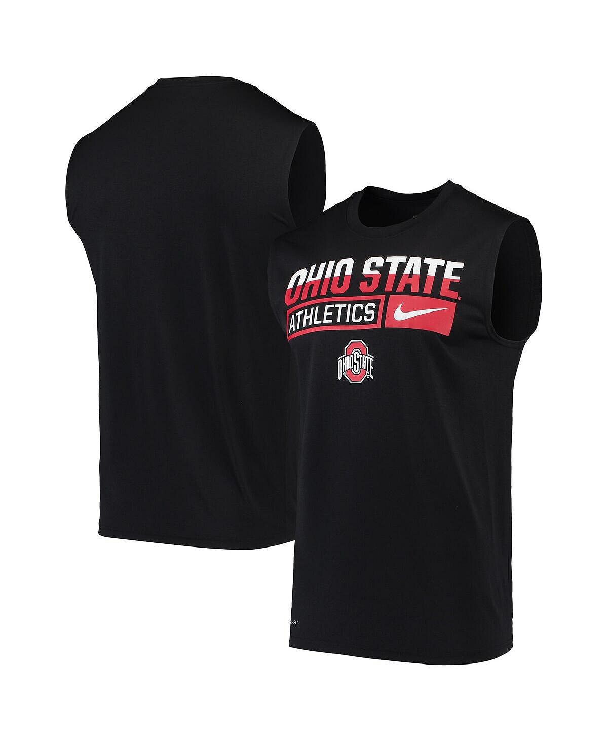 

Мужская черная майка с надписью «ohio state buckeyes» drop legend performance Nike, черный