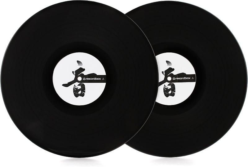 Pioneer DJ RB-VD2 12-дюймовая виниловая пара Rekordbox Control — черный (комплект из 2 шт.) RB-VD2-K/WL=2