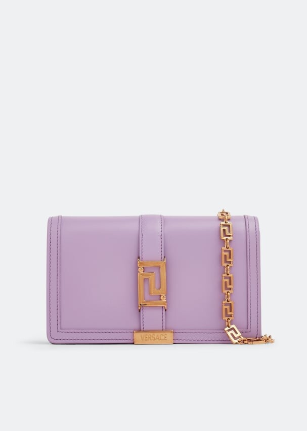 

Клатч VERSACE Greca Goddess clutch, фиолетовый