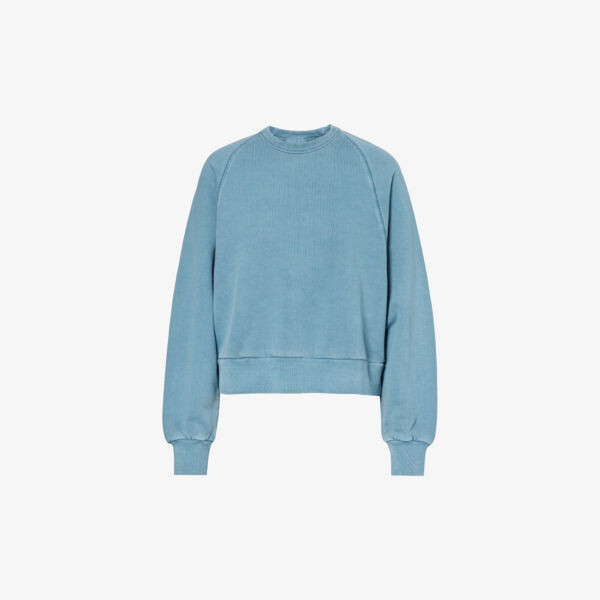 

Толстовка Taos из хлопкового джерси с выцветшим эффектом Carhartt Wip, синий