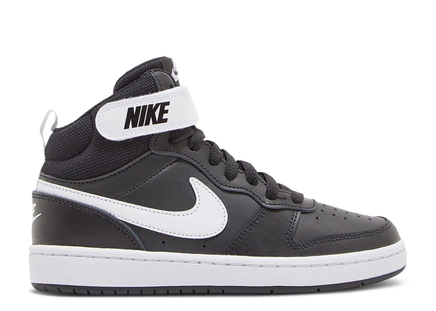 

Кроссовки Nike Court Borough Mid 2 Gs 'Black White', черный