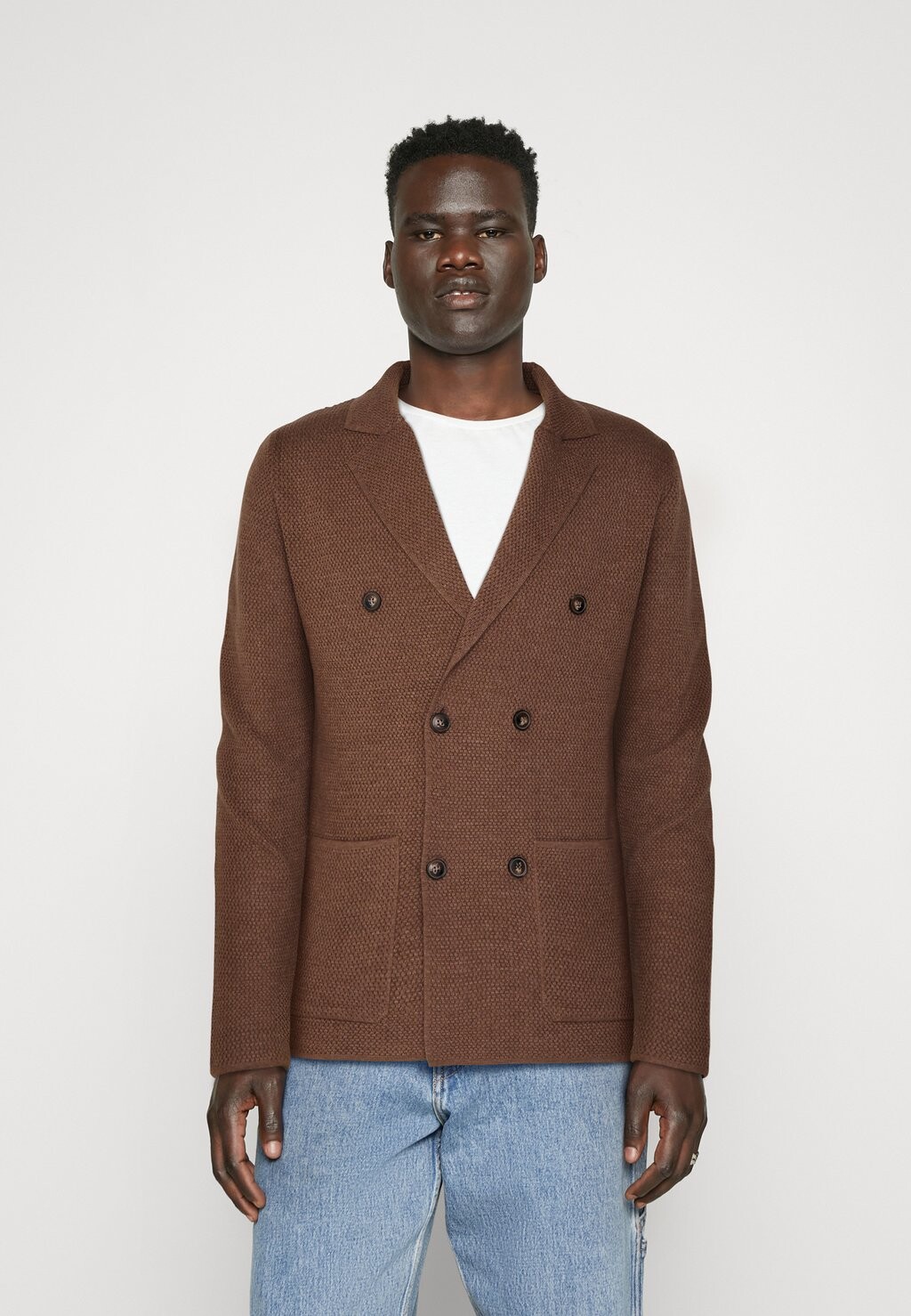 

Кардиган Jacket Basic Kigili, цвет orta kahve melanj