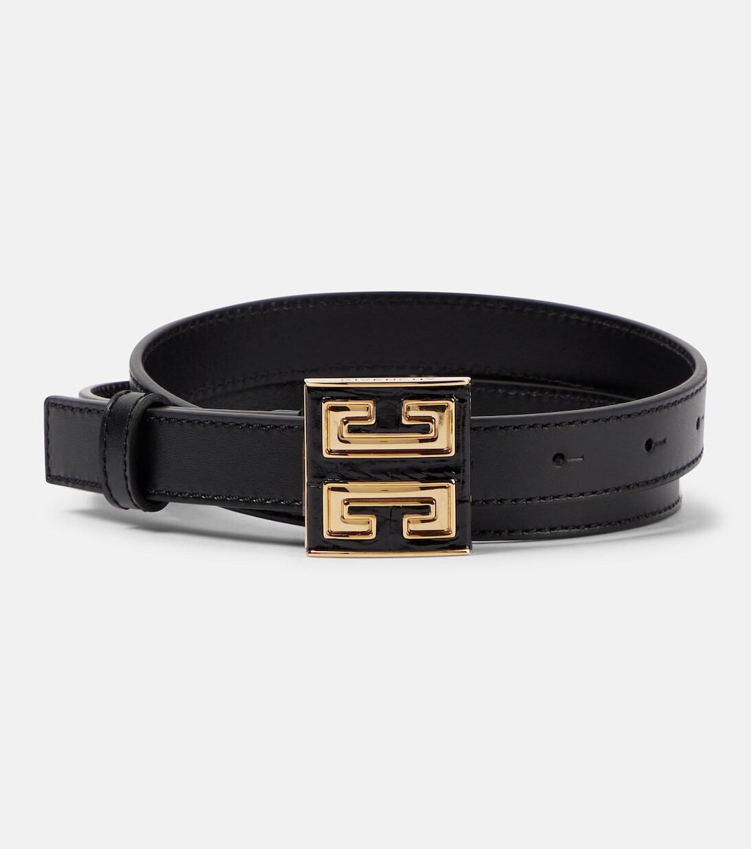 

4г кожаный ремень Givenchy, черный