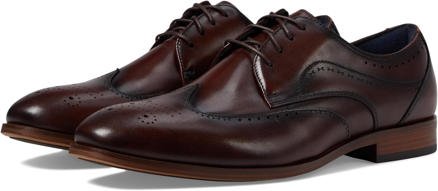 Оксфорды Brayden Wing Tip Lace-Up Stacy Adams, коричневый