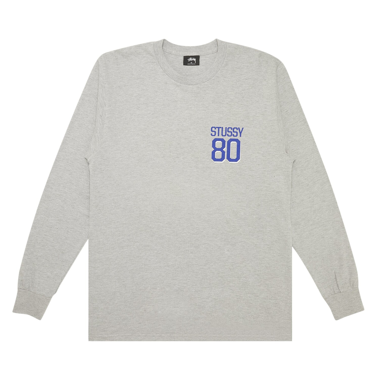 

Футболка Stussy 80 Athletics LSL Grey Heather