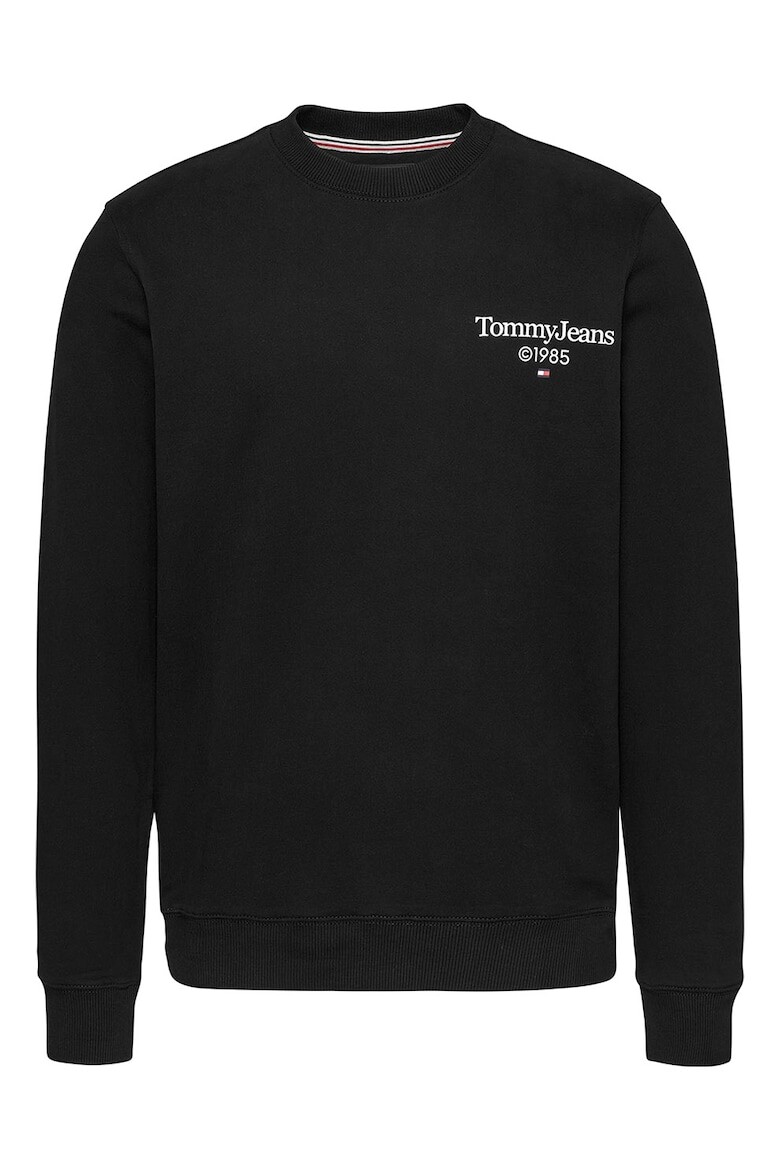 

Толстовка с овальным вырезом и логотипом Tommy Jeans, черный