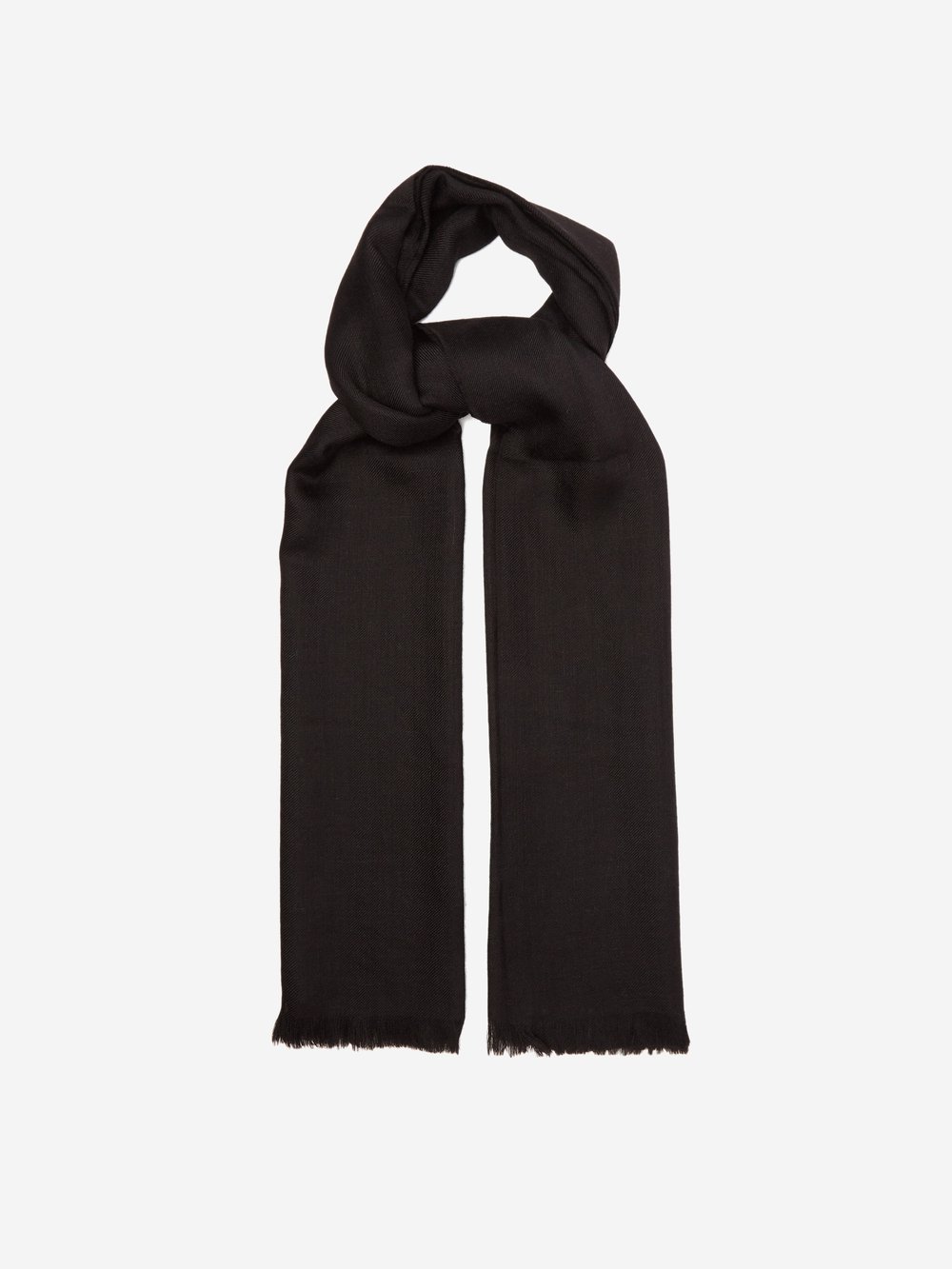 Тонкий шарф из альпаки Raey, черный