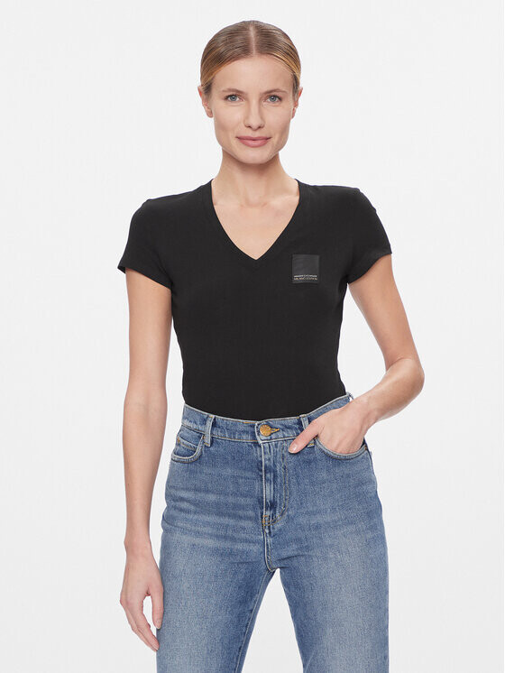 

Футболка стандартного кроя Armani Exchange, черный