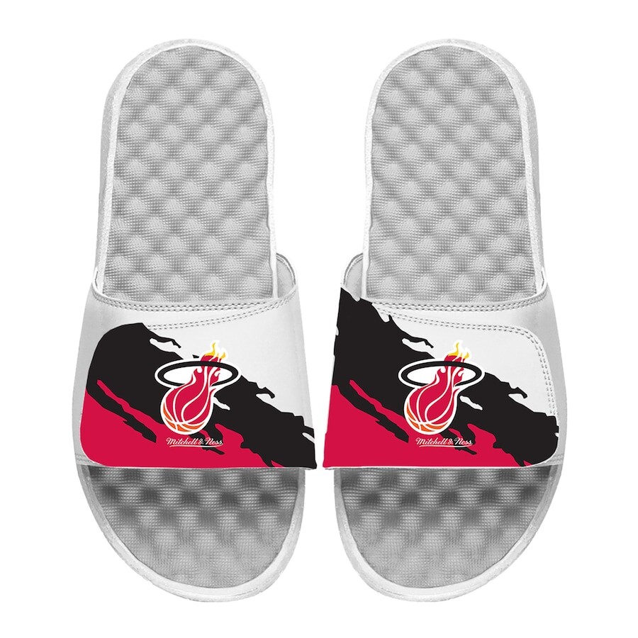 

Шлепанцы ISlide x Mitchell & Ness Miami Heat, белый