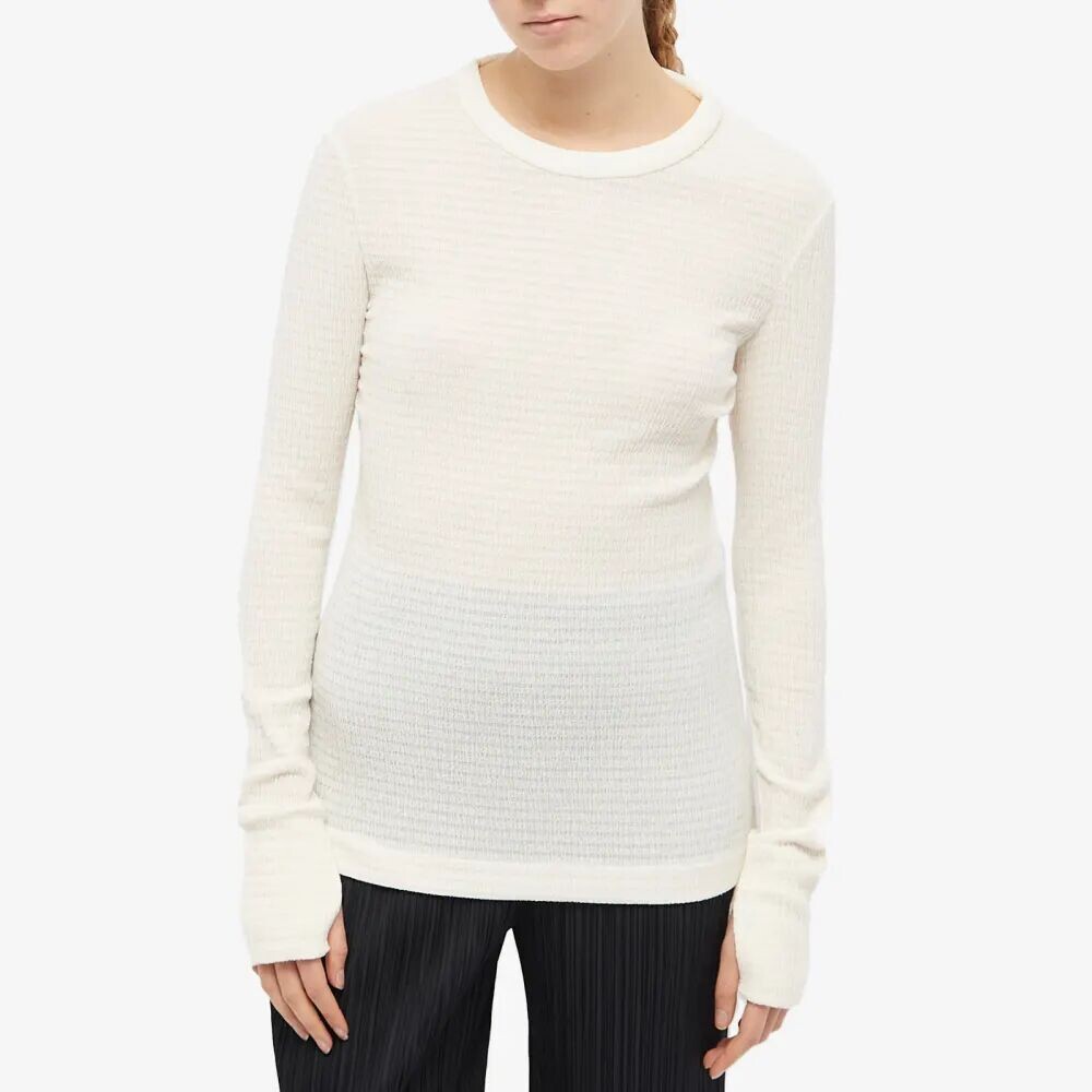

Jil Sander Мятый топ с длинными рукавами