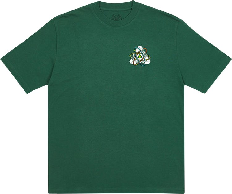 Футболка Palace Tri-Atom T-Shirt 'Green', зеленый