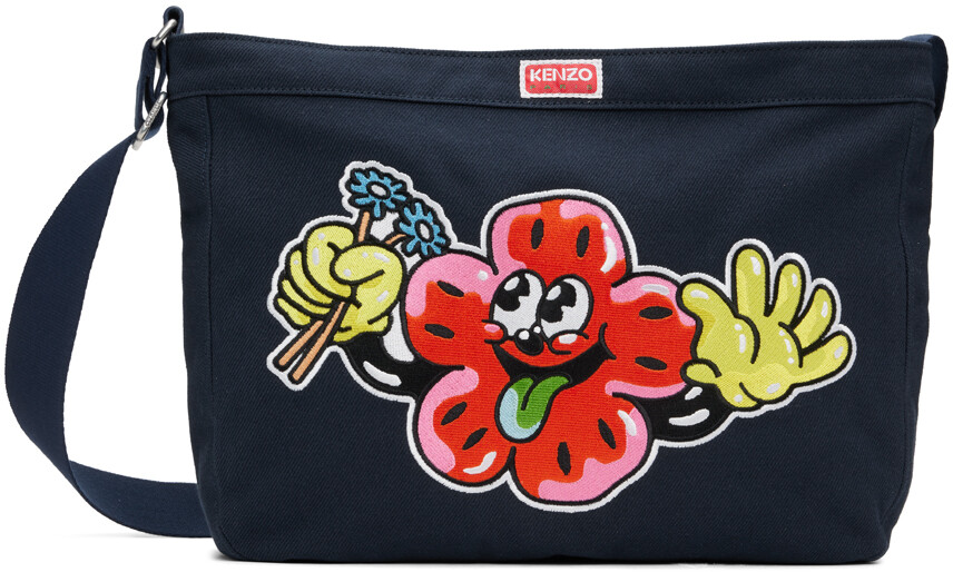 

Темно-синяя большая сумка для мальчика Kenzo Paris Boke