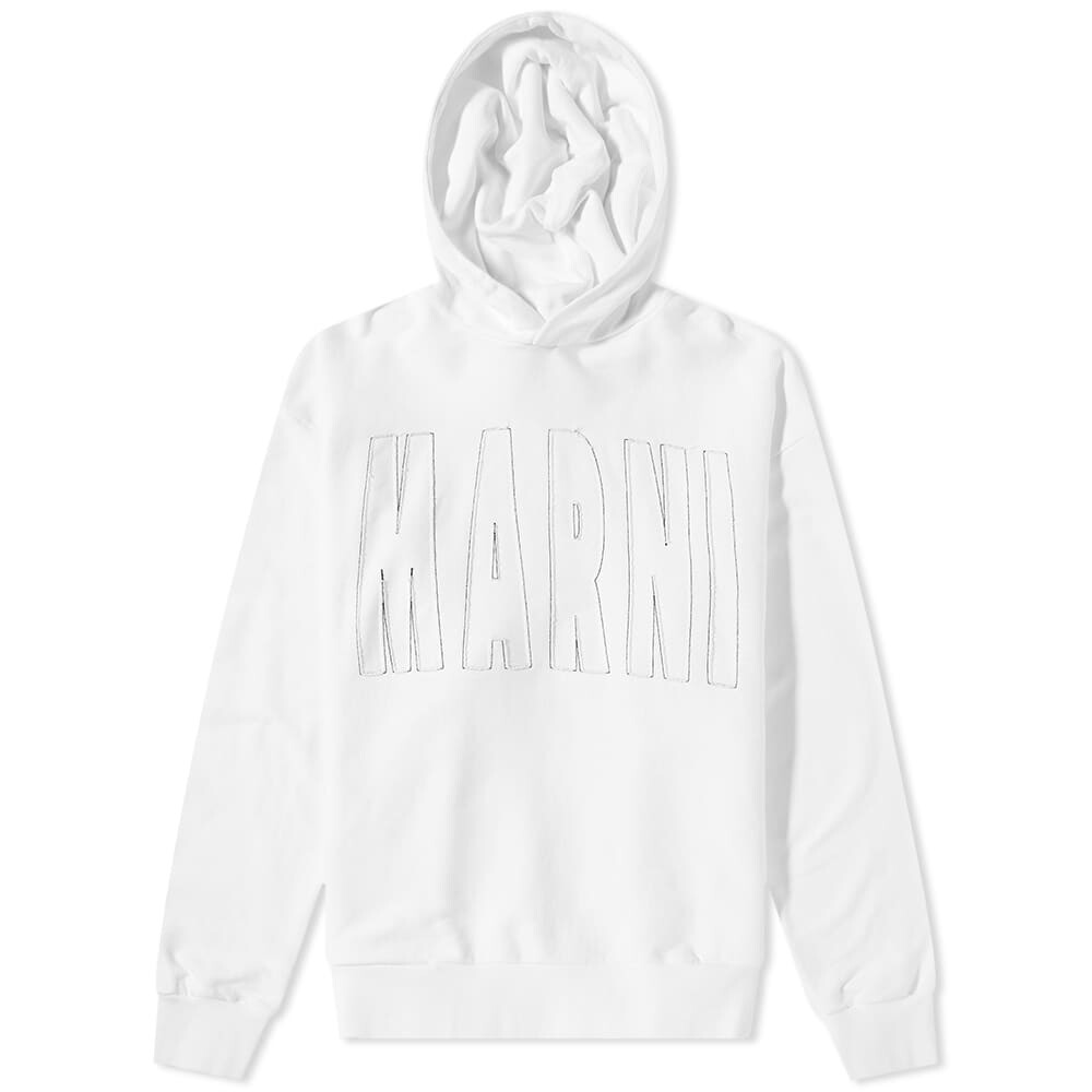 

Толстовка Marni Cut & Sew Logo Hoody, Белый