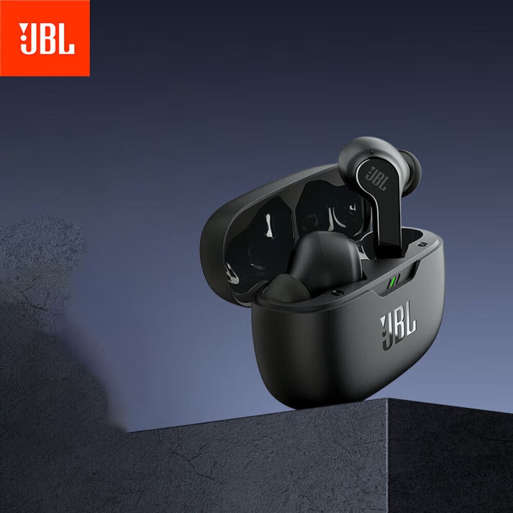 

Bluetooth-гарнитура JBL WAVE BEAM true спортивная с шумоподавлением, черного цвета