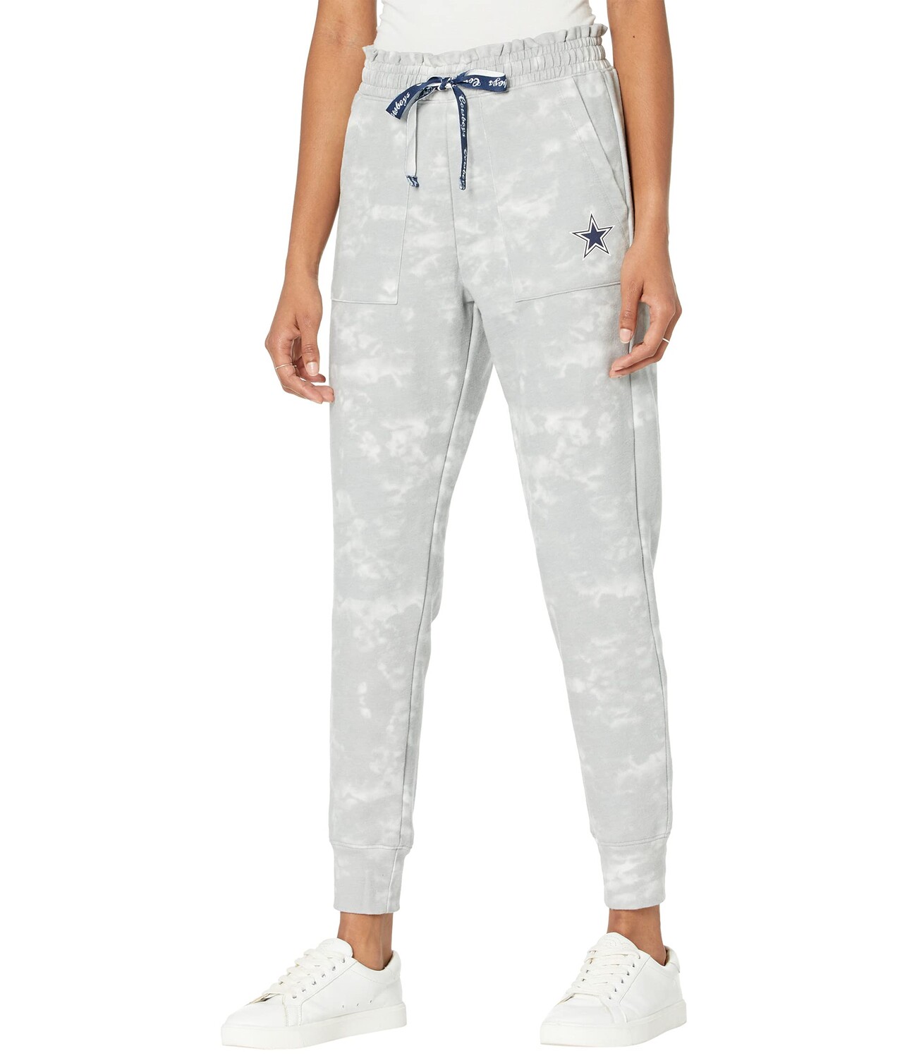 

Джогггеры Lauren James, Dallas Cowboys Ruffle High-Rise Joggers