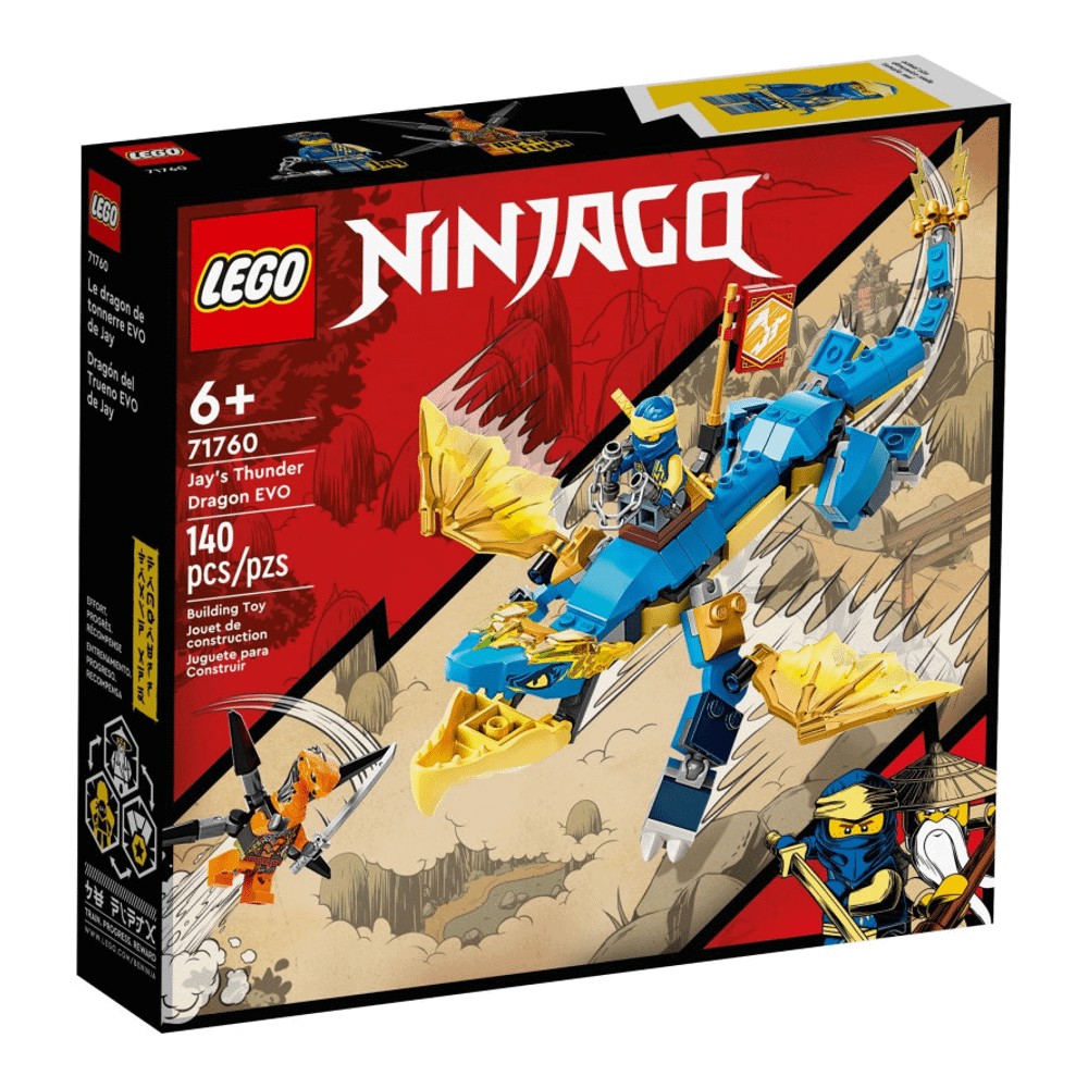 Конструктор LEGO Ninjago 71760 Грозовой дракон ЭВО Джея конструктор lego ninjago 71760 грозовой дракон эво джея 140 дет