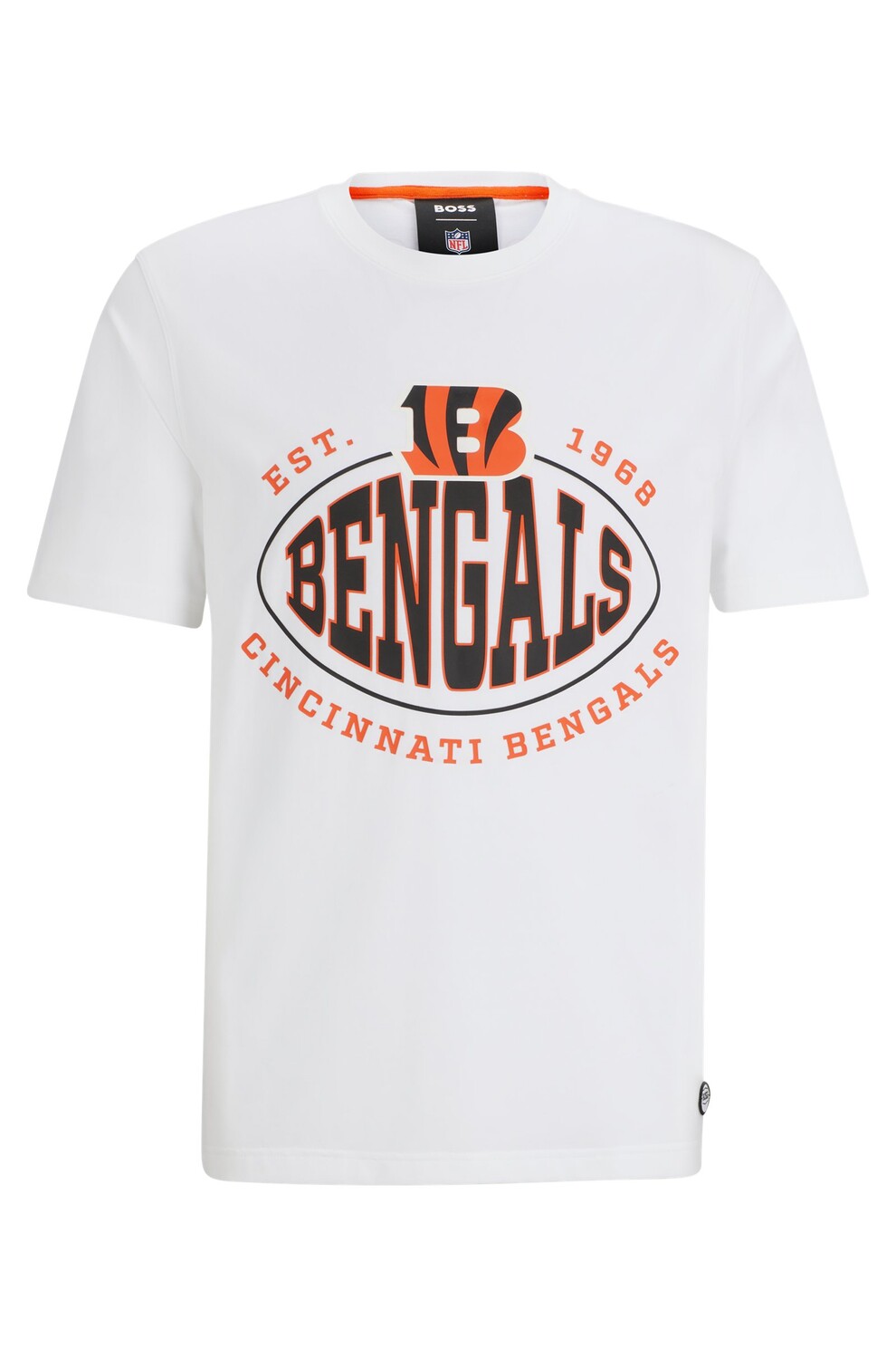 

Футболка Boss X Nfl Stretch-cotton Collaborative Branding, Bengals