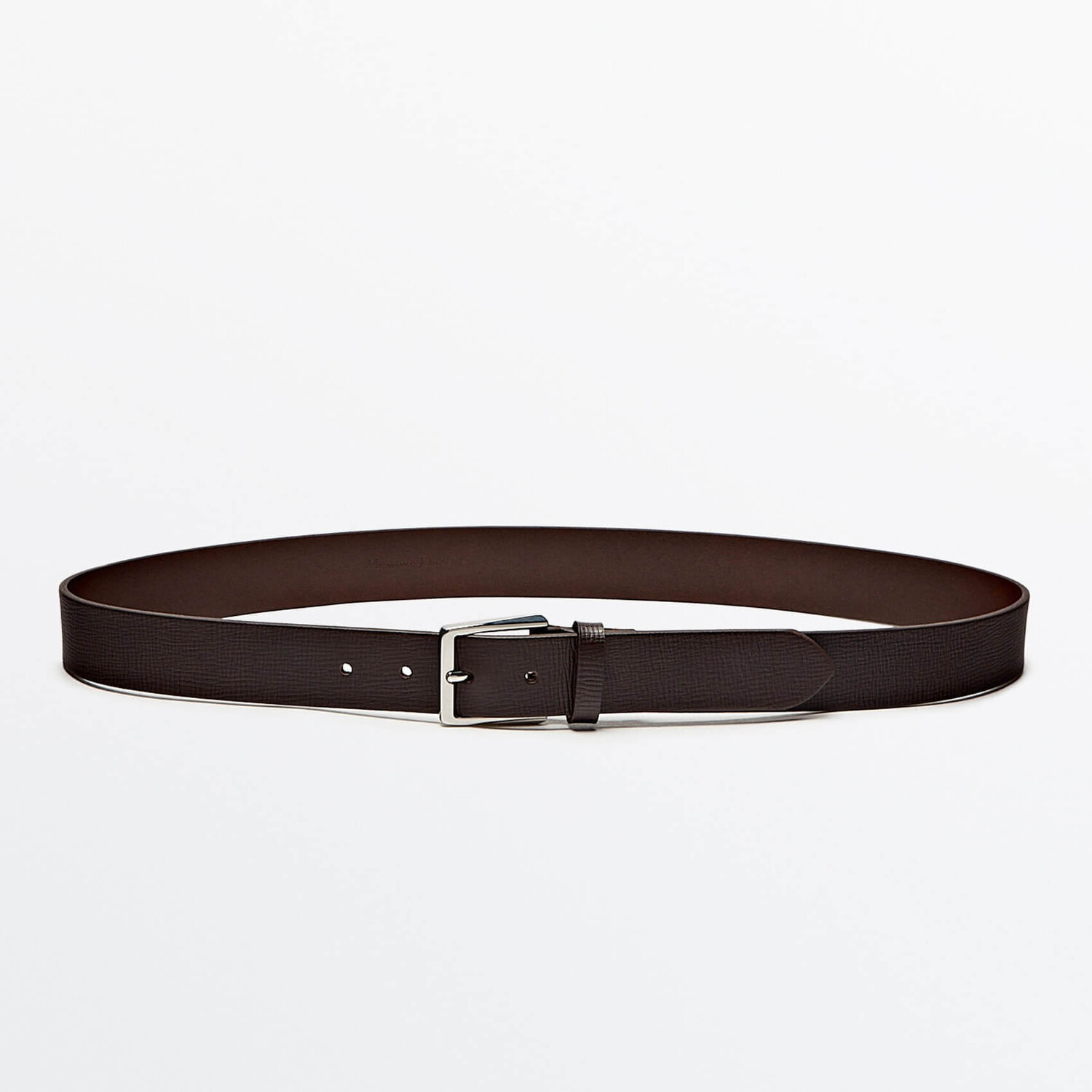 

Ремень Massimo Dutti Leather Embossed, коричневый