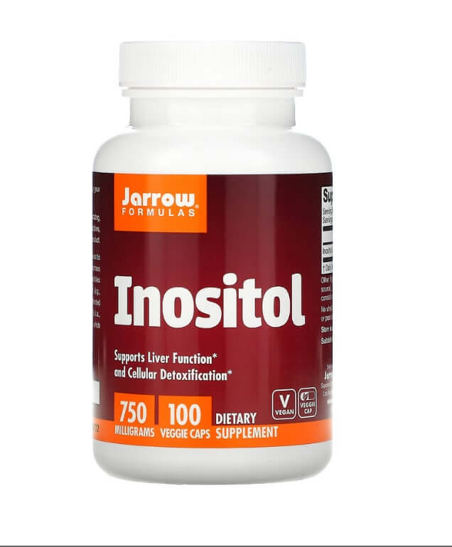 Инозитол, 750 мг, 100 вегетарианских капсул, Jarrow Formulas jarrow formulas l глютамин 750 мг 120 вегетарианских капсул