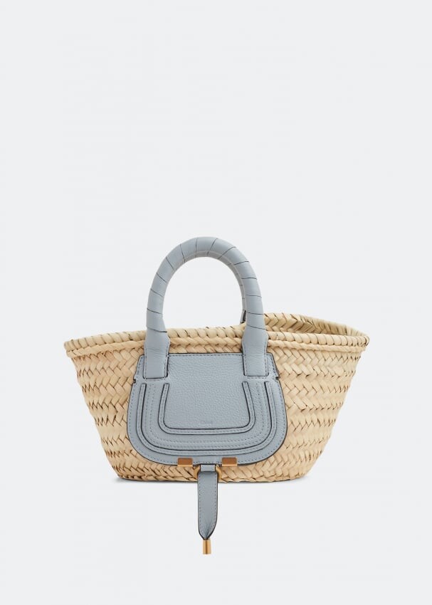 

Сумка CHLOÉ Mini Marcie basket bag, синий