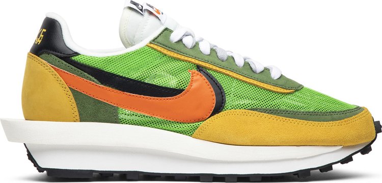 Кроссовки Nike sacai x LDWaffle 'Green Gusto', зеленый