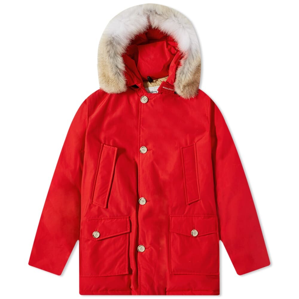 

Арктическая съемная меховая парка Woolrich, Красный