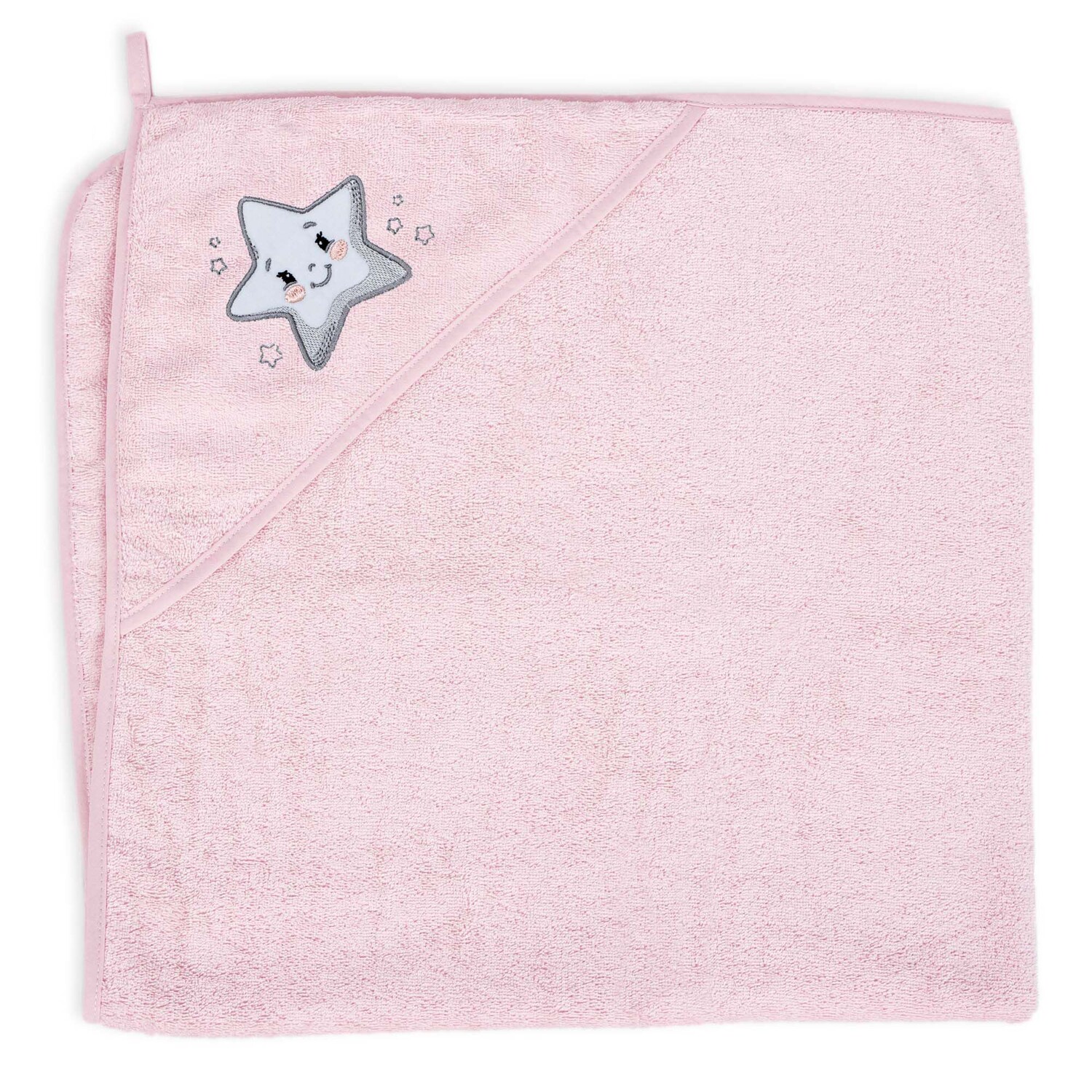 

Ceba Baby Basic полотенце детское 100x100 см Star Pink, 1 шт.