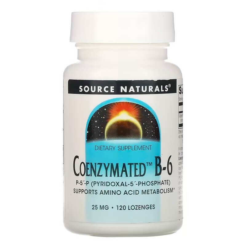 Коферментированный витамин B-6 Source Naturals, 120 таблеток коферментированный витамин b 6 source naturals 120 таблеток