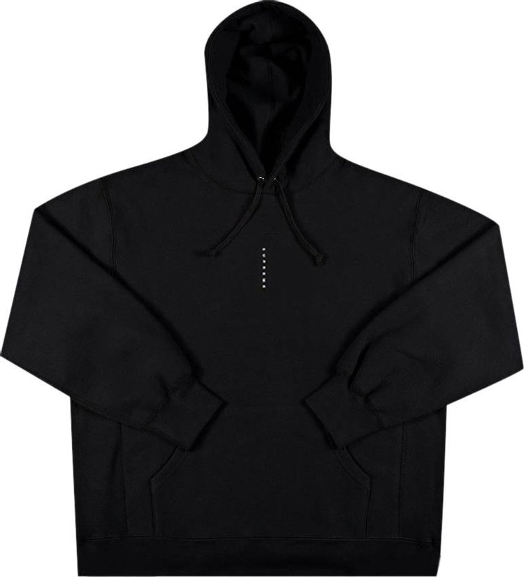 толстовка supreme big logo hooded sweatshirt black черный Толстовка Supreme Micro Logo Hooded Sweatshirt 'Black', черный