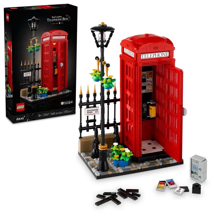 

Конструктор Lego Red London Telephone Box 21347, 1460 деталей