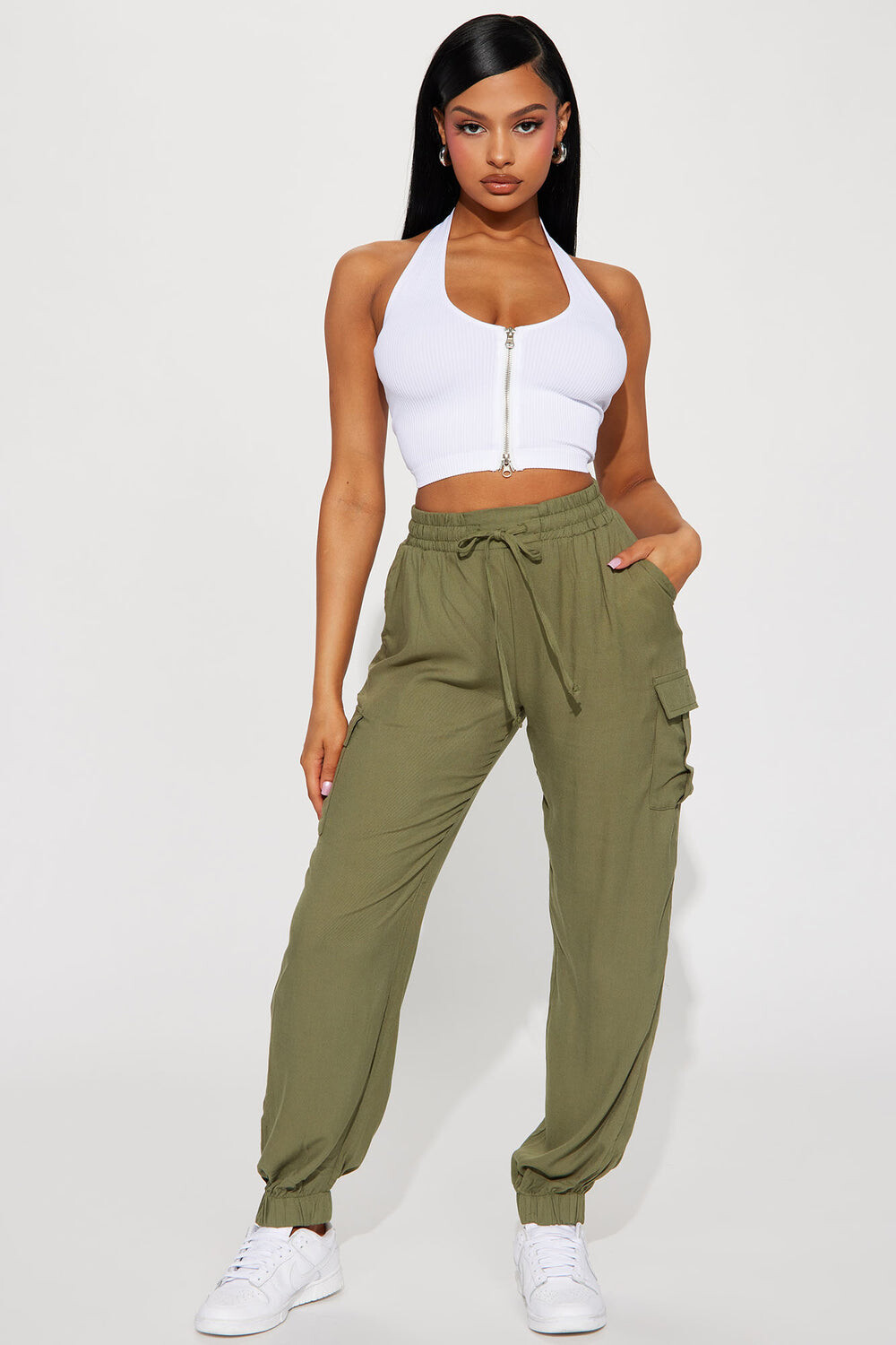 

Джоггеры Fashion Nova J5J5846W, оливковый