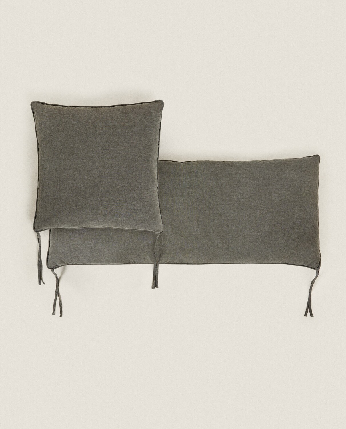 

Подушка для сиденья Zara Home Linen Seat, серый