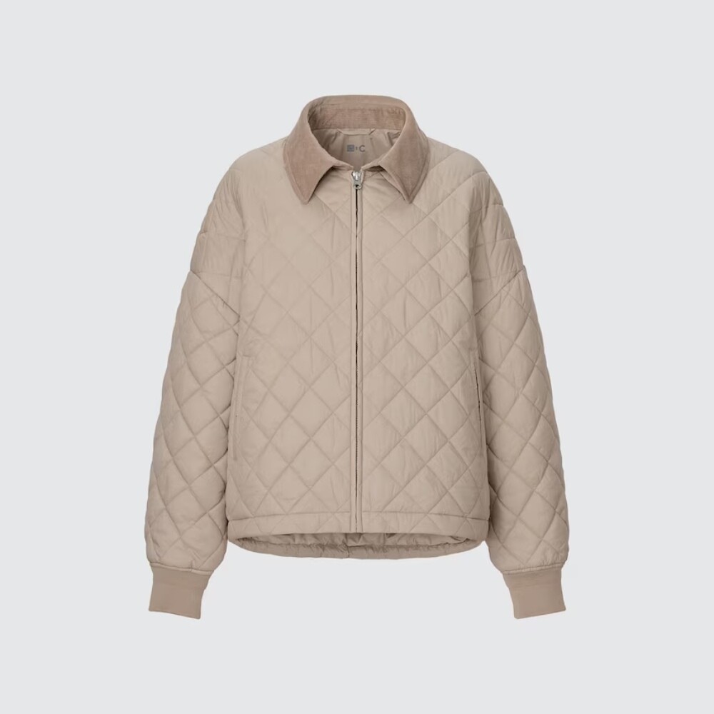 Куртка Uniqlo Warm Padded, бежевый