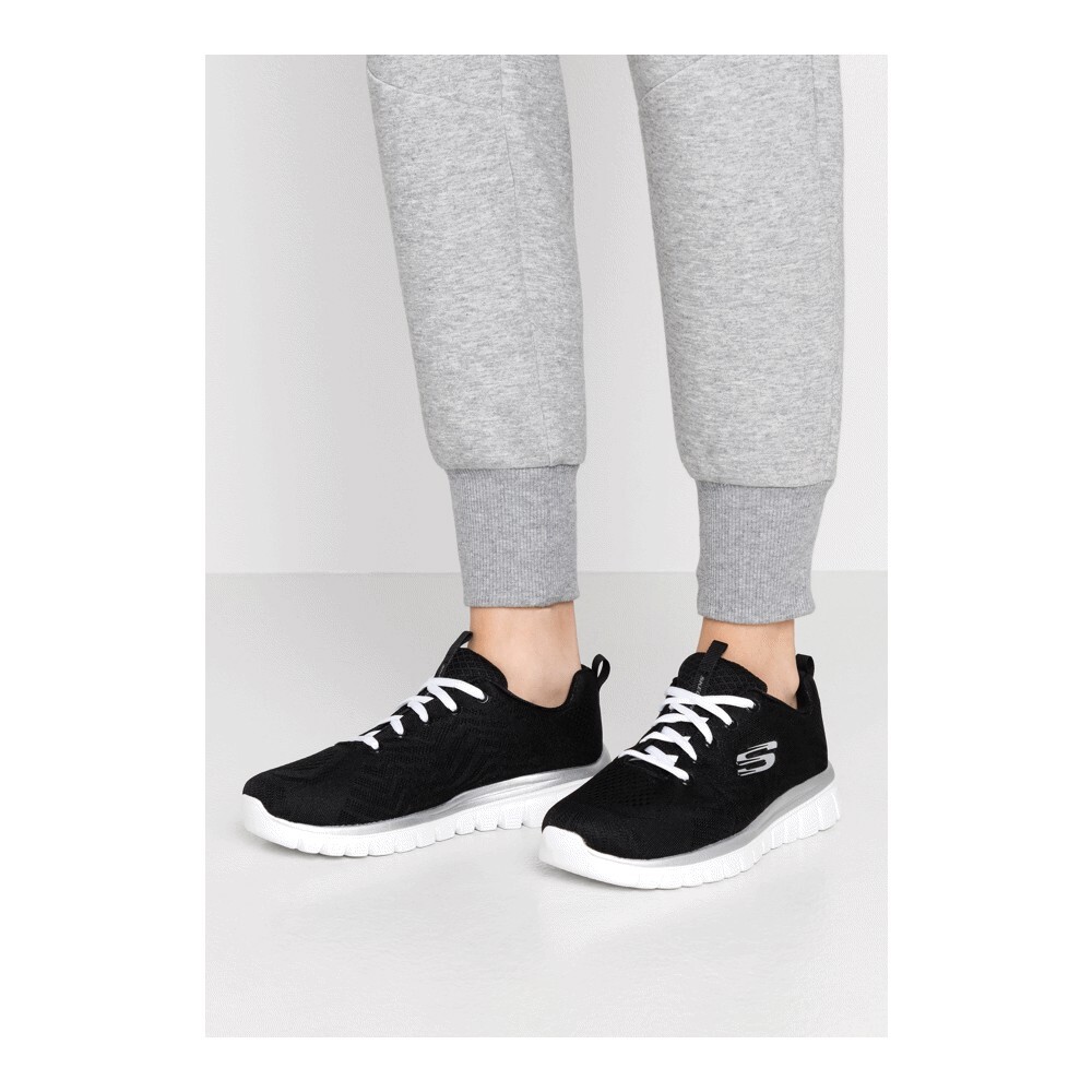 

Кроссовки Skechers Wide Fit Graceful , black/white