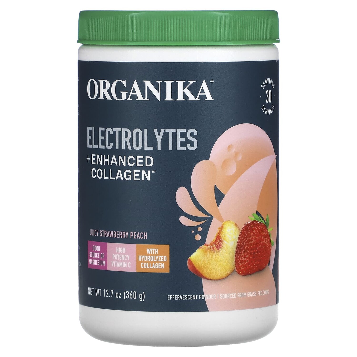 

Электролиты и Усиленный Коллаген Organika, сочный клубнично - персиковый, 360 г