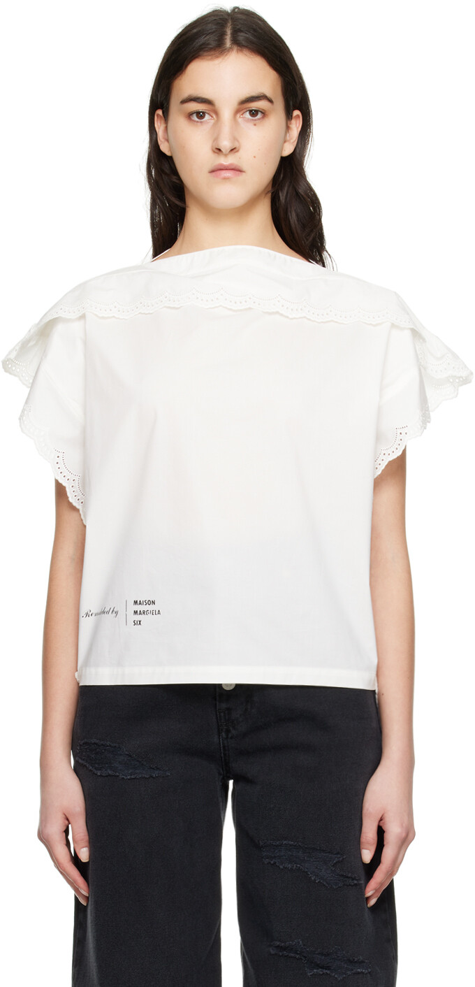 

Блузка Off-White с люверсами MM6 Maison Margiela