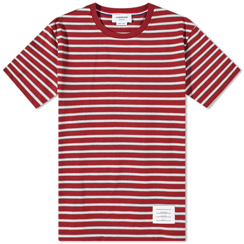 

Футболка Thom Browne Thin Srtripe Tee, Красный