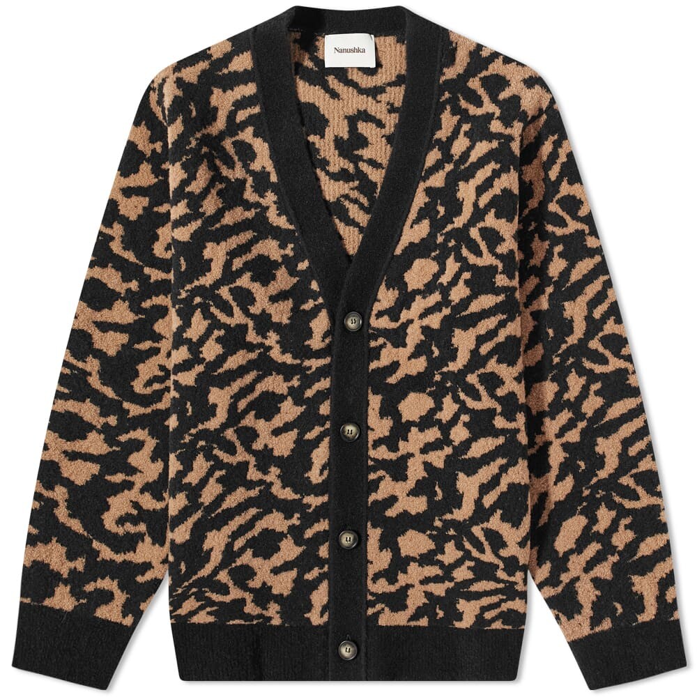 

Джемпер Nanushka Yasin Compact Boucle Cardigan, Коричневый