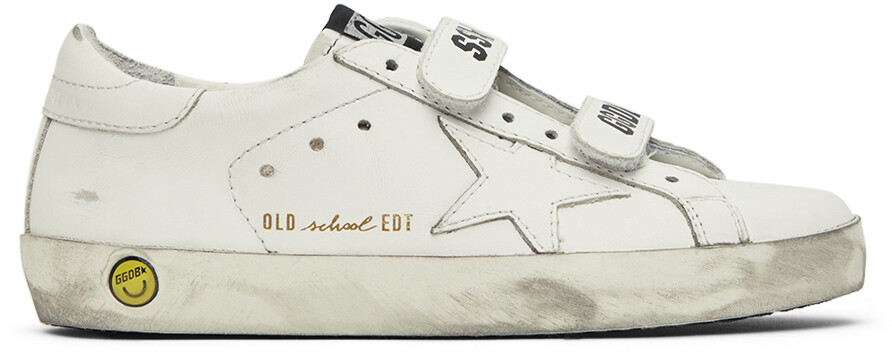 

Детские белые кроссовки Old School Golden Goose