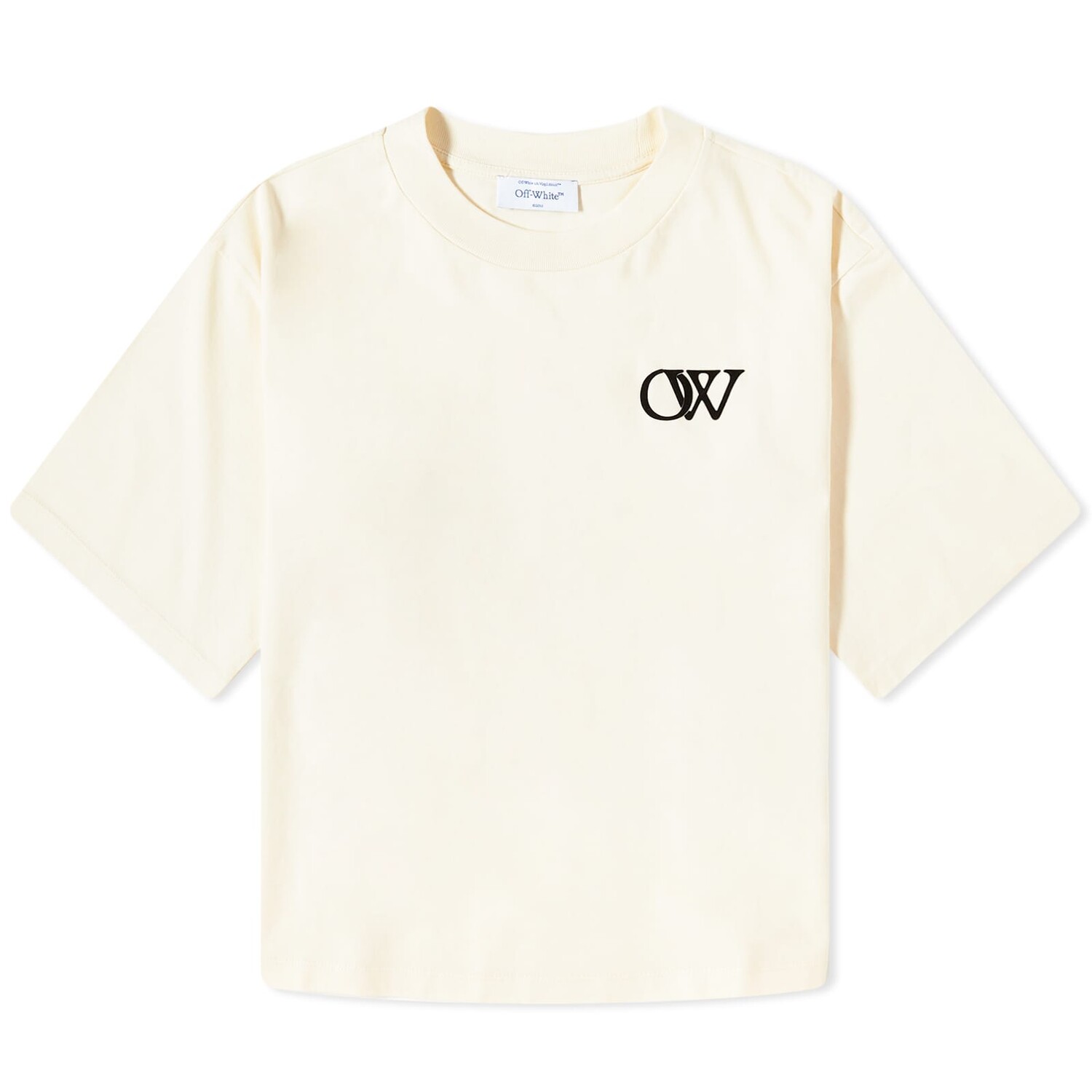 

Футболка Off-white Flock Ow Logo Basic, бежевый