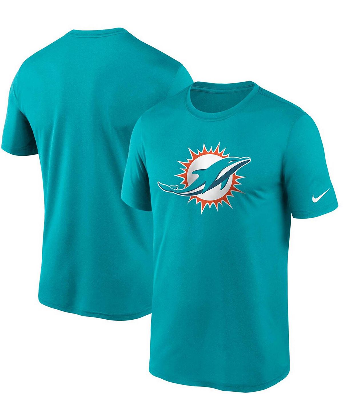 Мужская футболка aqua miami dolphins logo essential legend performance Nike