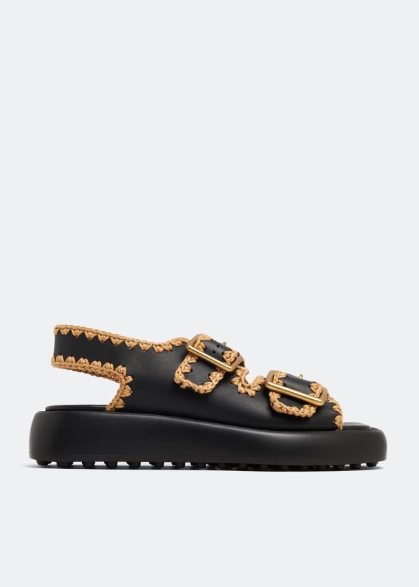 

Сандалии TOD'S Leather sandals, черный